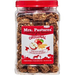 Mrs. Pastures Horse Cookies All-Natural Apple Horse Treats, 32-oz jar