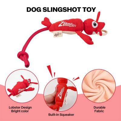 Show full view: allforpaws Chill Out Zingers Flying Lobster Dog Toy slide 4 of 9