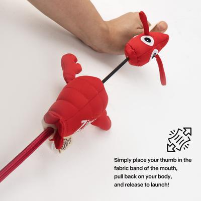 Show full view: allforpaws Chill Out Zingers Flying Lobster Dog Toy slide 5 of 9