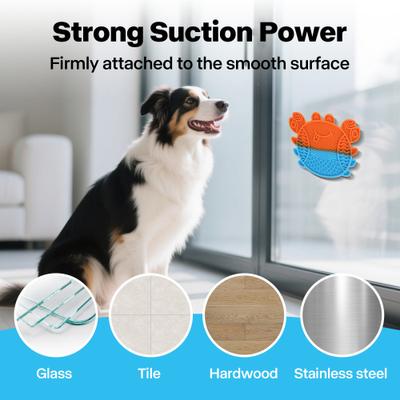 Show full view: allforpaws Chillout Lick'A'Crab Cat Toy, Orange/Blue slide 3 of 7