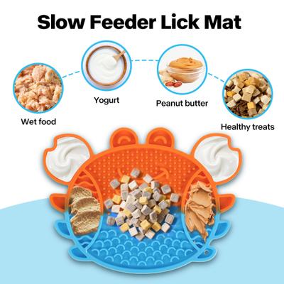 Show full view: allforpaws Chillout Lick'A'Crab Cat Toy, Orange/Blue slide 4 of 7