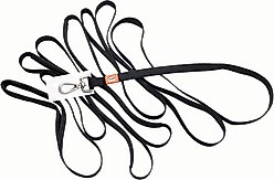 Canny Recall Extra Long Dog Training Leash, Black, 1/2-in wide, 15-ft long