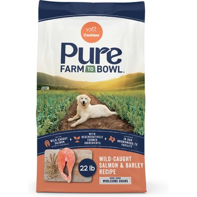 CANIDAE CANIDAE Pure Farm to Bowl Wild-Caught Salmon & Barley Recipe Dry Dog Food, 44-lb bundle