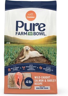 Show full view: CANIDAE PURE with Wholesome Grains Real Angus Beef & Barley Recipe + Real Salmon & Barley Recipe Dry Dog Food slide 6 of 9
