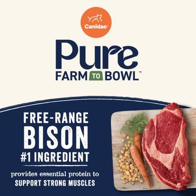 Show full view: CANIDAE PURE Limited Ingredient Salmon & Sweet Potato Recipe + Bison, Lentil & Carrot Recipe Dry Dog Food slide 9 of 9