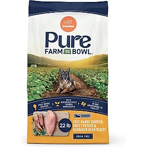 CANIDAE Grain-Free PURE Senior Limited Ingredient Chicken, Sweet Potato & Garbanzo Bean Recipe Dry Dog Food, 22-lb bag