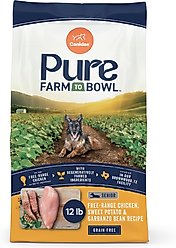 CANIDAE Grain-Free PURE Senior Limited Ingredient Chicken, Sweet Potato & Garbanzo Bean Recipe Dry Dog Food, 12-lb bag