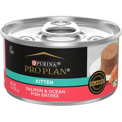 Purina Pro Plan Purina Pro Plan Kitten Salmon & Ocean Fish Canned Cat Food, 3-oz 24 ct