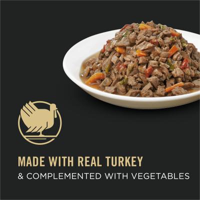 Show full view: Purina Pro Plan Complete Essentials Adult Turkey & Vegetable Entree in Gravy Canned Cat Food, 3-oz, case of 24 slide 4 of 12