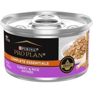 Purina Pro Plan Adult Turkey & Rice Entree in Gravy Canned Cat Food, 3-oz, case of 24