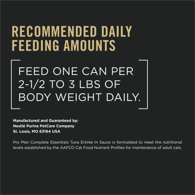 Show full view: Purina Pro Plan Savor Adult Tuna Entree in Sauce Canned Cat Food, 3-oz, case of 24 slide 10 of 12