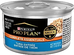 Purina Pro Plan Savor Adult Tuna Entree in Sauce Canned Cat Food, 3-oz, case of 24