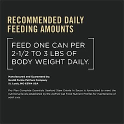 Purina Pro Plan Adult Seafood Stew Entree in Sauce Canned Cat Food, 3-oz, case of 24 slide 2 of 9