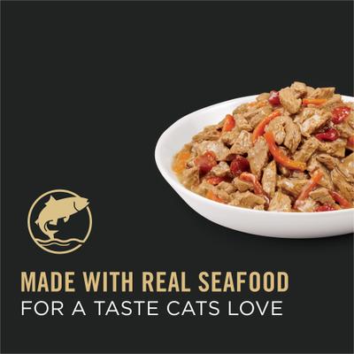 Show full view: Purina Pro Plan Adult Seafood Stew Entree in Sauce Canned Cat Food, 3-oz, case of 24 slide 4 of 12
