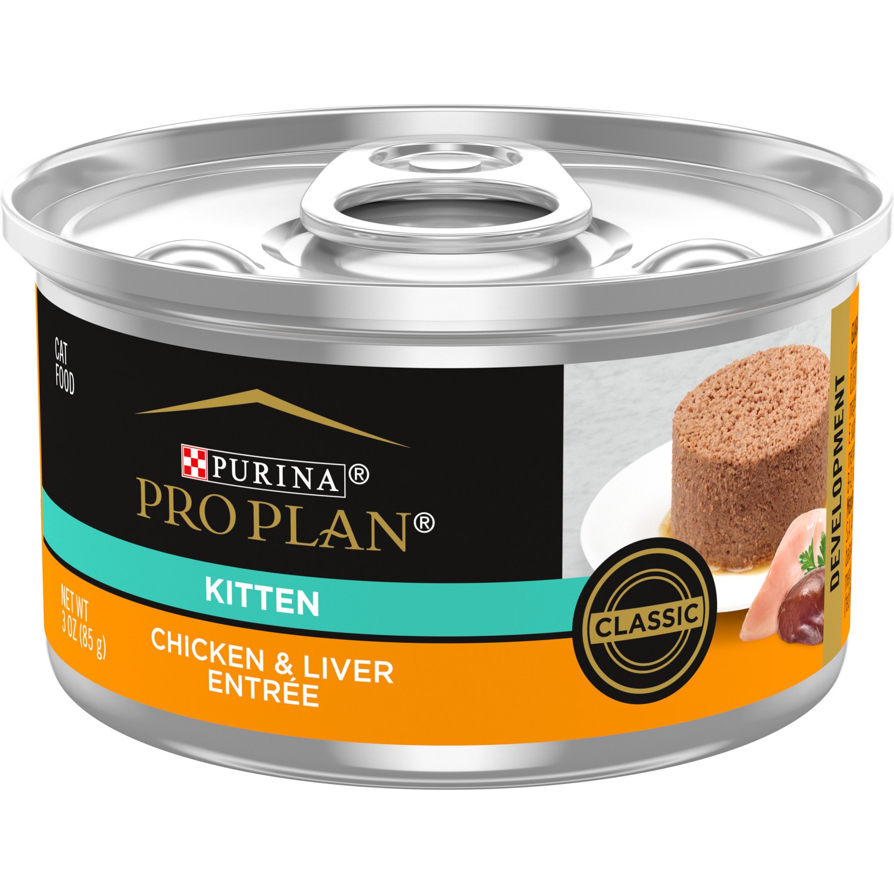 Purina Pro Plan Focus Kitten Chicken & Liver Cat Food 3-oz cans, 24 ct