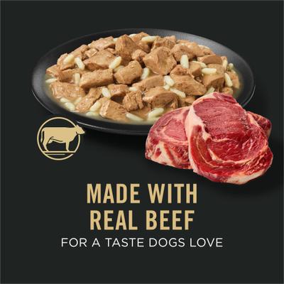 Show full view: Purina Pro Plan Specialized Adult Large Breed Beef & Rice Entree Canned Dog Food, 13-oz, case of 12 slide 5 of 12