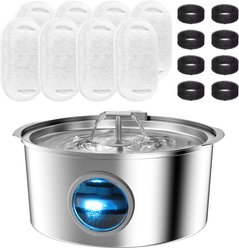 VIVIPAL Replacement Filter for Stainless Steel Cat Water Fountain, 8 count