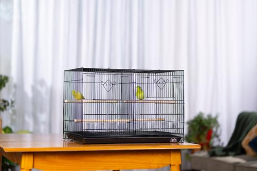 Show full view: Prevue Pet Products Divided Flight Bird Cage, Black slide 4 of 5