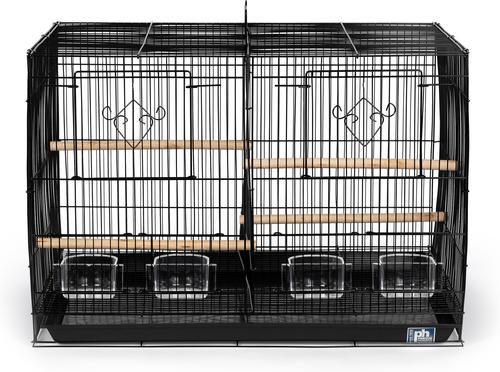 Show full view: Prevue Pet Products Divided Flight Bird Cage, Black slide 3 of 5