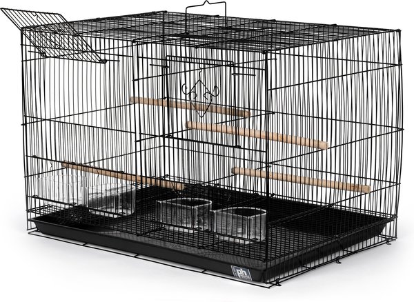 Prevue Pet Products Divided Flight Bird Cage, Black