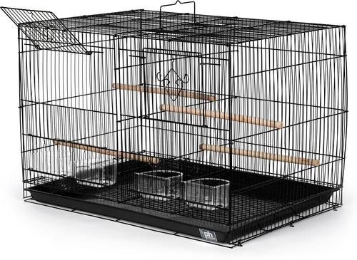 Show full view: Prevue Pet Products Divided Flight Bird Cage, Black slide 2 of 5