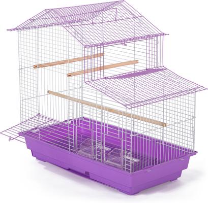 Show full view: Prevue Pet Products House Top Tiel Bird Cage, Purple slide 3 of 4