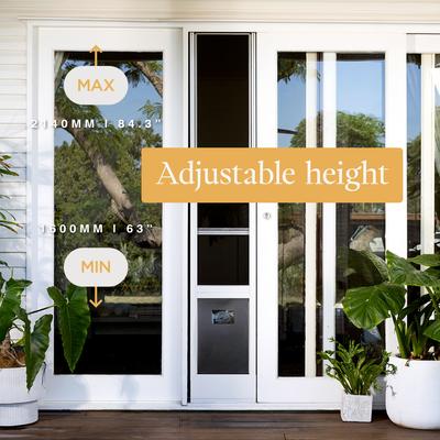 Show full view: Hakuna Pets All-Weather Patio Pet Door, White, Large slide 5 of 9