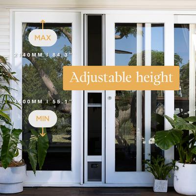 Show full view: Hakuna Pets All-Weather Patio Pet Door, White, Small slide 5 of 9