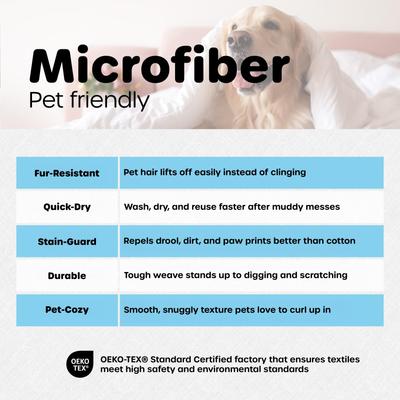 Show full view: MODERN THREADS Soft Microfiber Solid Bed Sheet Set, Light Brown Medallion, King slide 3 of 4