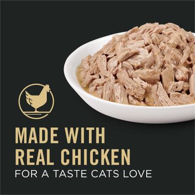 Show full view: Purina Pro Plan Vital Systems Chicken Entree in Wet Cat Food Gravy, 3-oz can, case of 24 slide 4 of 12