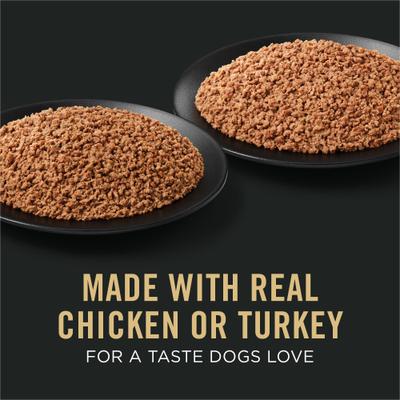 Show full view: Purina Pro Plan Development Variety Pack Puppy Grain-Free Chicken Entree & Turkey Entree Wet Dog Food, 13-oz can, case of 12 slide 4 of 12