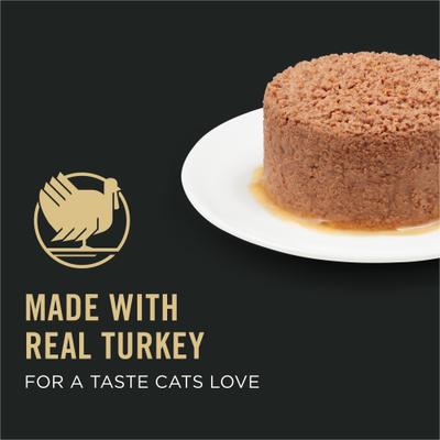 Show full view: Purina Pro Plan Vital Systems 4-in-1 Turkey Pate Wet Cat Food, 3-oz can, case of 24 slide 4 of 12