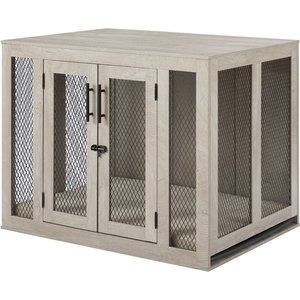 Unipaws Furniture Style Dog Crate, Weathered Gray, 38.5 inch wide