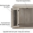Show in main carousel: Unipaws Furniture Style Dog Crate, Weathered Gray, 38.5 inch wide slide 3 of 9