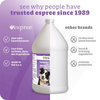 Show full view: Espree Calming Lavender & Chamomile Dog Conditioner, Fresh Scent, 1-gal bottle slide 6 of 7