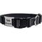 Show in main carousel: GoTags Adjustable Nameplate Personalized Dog Collar, Charcoal, Medium: 14 to 20-in neck, 3/4-in wide slide 1 of 8