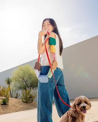 Show full view: Sunny Tails Snap Dog Treat Pouch, Lavender Haze slide 2 of 7