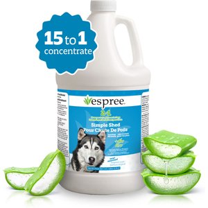 Espree Simple Shed Oat Hydrolysates & Chamomile Dog Shampoo & Conditioner, 1-gal bottle