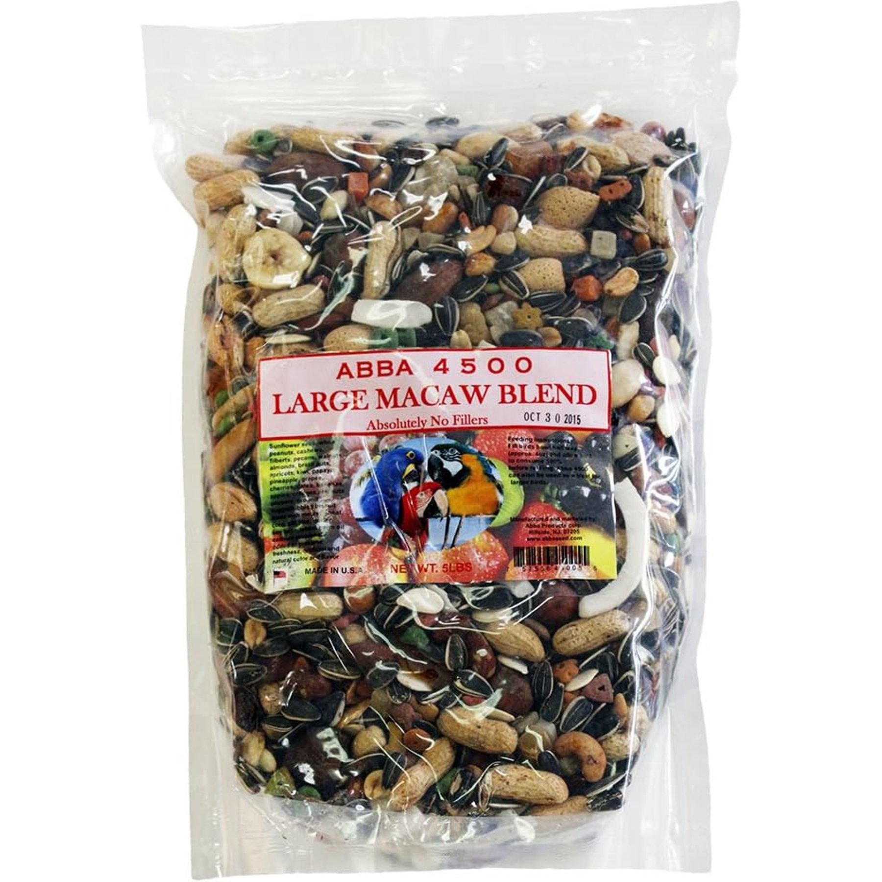 ABBA 4500 Gourmet Blend Bird Food, 5-lb bag