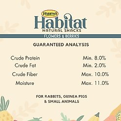 Higgins Habitat Natural Snack Flowers & Berries Small Animal Treats, 3.5-oz bag slide 2 of 4