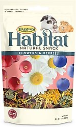 Higgins Habitat Natural Snack Flowers & Berries Small Animal Treats, 3.5-oz bag