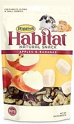 Higgins Habitat Natural Snack Apples & Bananas Small Animal Treats, 3.5-oz bag