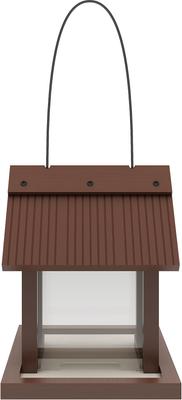Show full view: New Age Pet ECOFLEX Feathered Friends Beak Bistro Bird Feeder, Maple slide 3 of 7