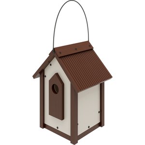 New Age Pet ECOFLEX Feathered Friends A-Frame Retreat Bird House, Maple, Large
