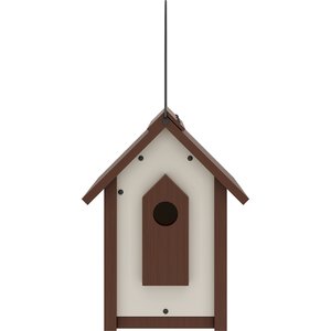 New Age Pet ECOFLEX Feathered Friends A-Frame Retreat Bird House, Maple, Large