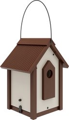 New Age Pet ECOFLEX Feathered Friends A-Frame Retreat Bird House, Maple, Large