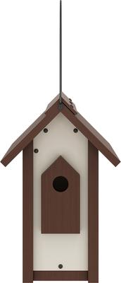 Show full view: New Age Pet ECOFLEX Feathered Friends A-Frame Retreat Bird House, Maple, Small slide 3 of 9