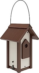 New Age Pet ECOFLEX Feathered Friends A-Frame Retreat Bird House, Maple, Small