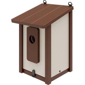 New Age Pet ECOFLEX Feathered Friends Beak Bungalow Bird House, Maple, Large