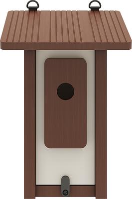 Show full view: New Age Pet ECOFLEX Feathered Friends Beak Bungalow Bird House, Maple, Small slide 3 of 9